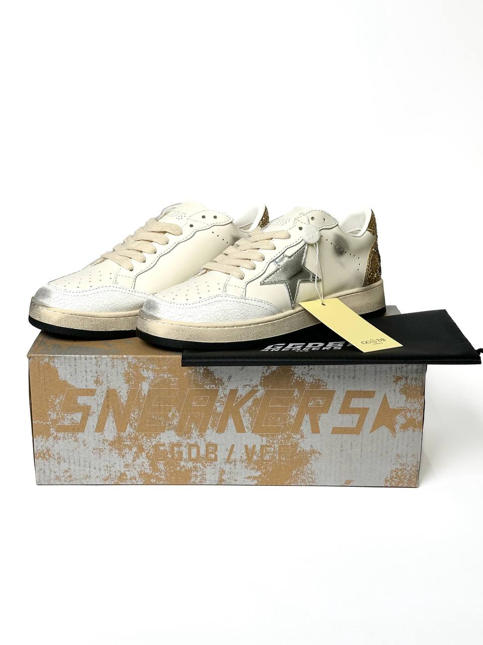 Golden Goose Superstar GGDB Ballstar Golden Cream