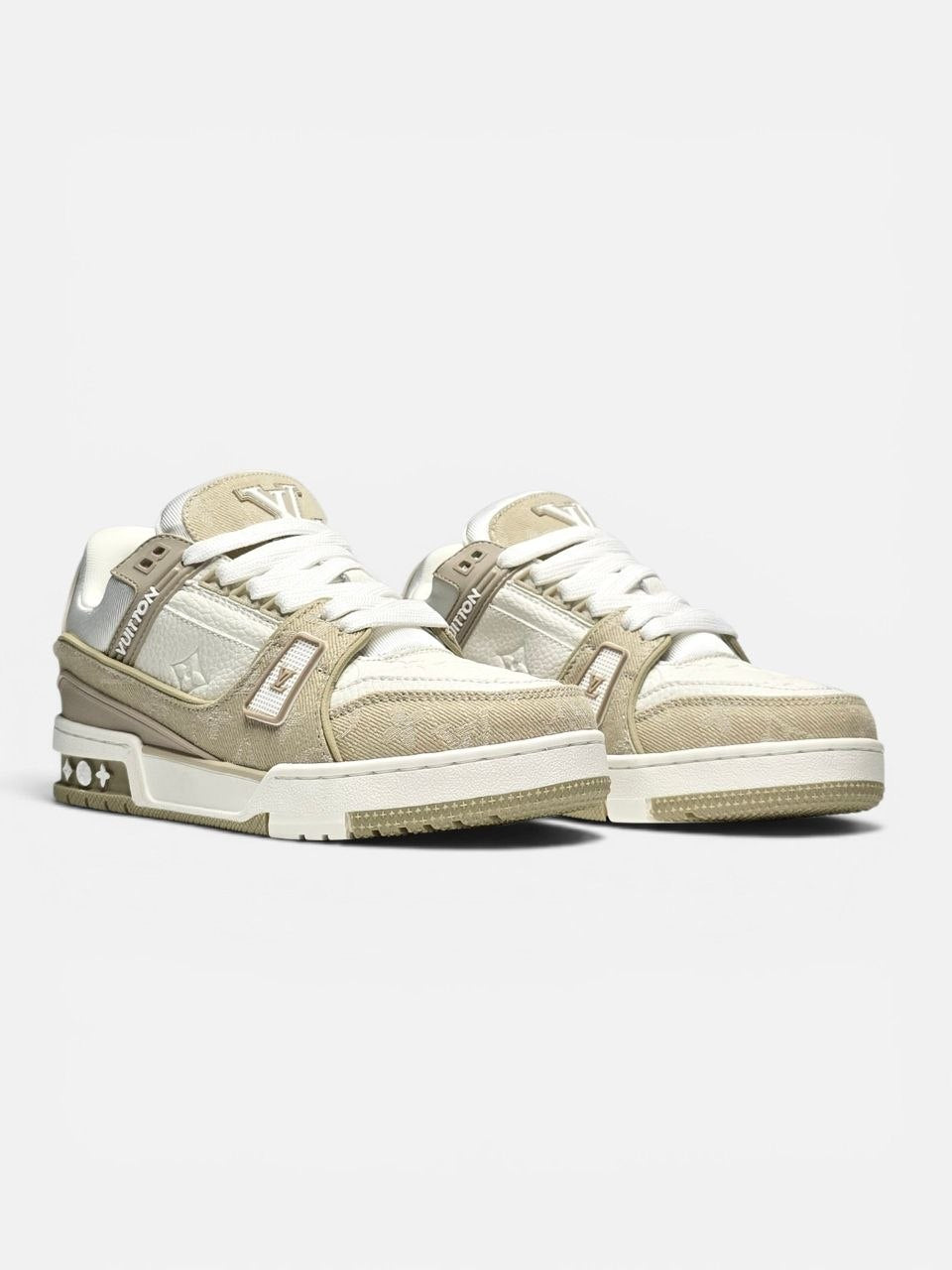 Louis Vuitton Trainer Beige White
