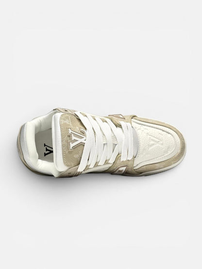Louis Vuitton Trainer Beige White