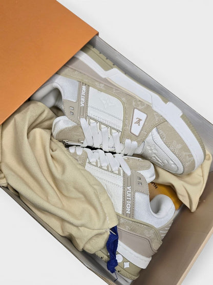 Louis Vuitton Trainer Beige White