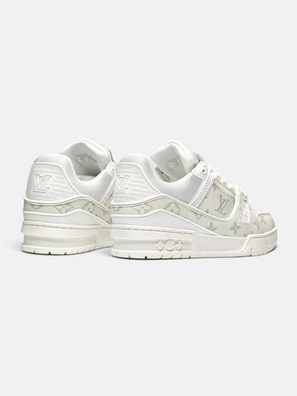 Louis Vuitton Trainer White Grey