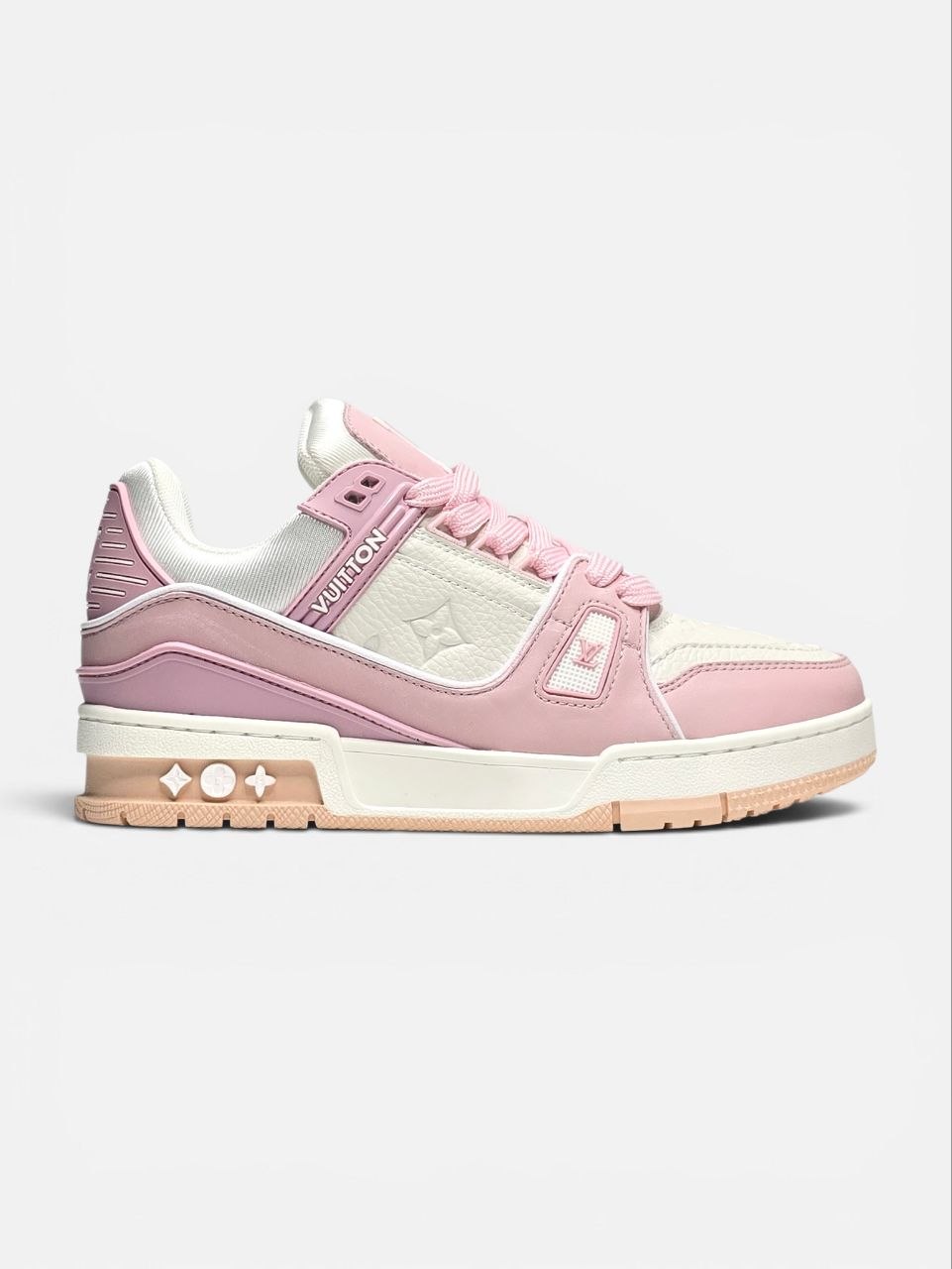 Louis Vuitton Trainer White Pink
