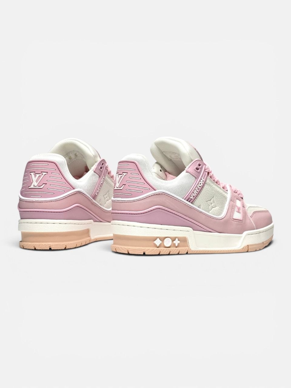 Louis Vuitton Trainer White Pink