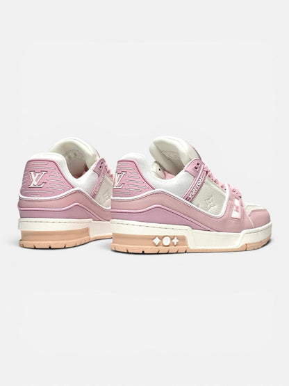 Louis Vuitton Trainer White Pink