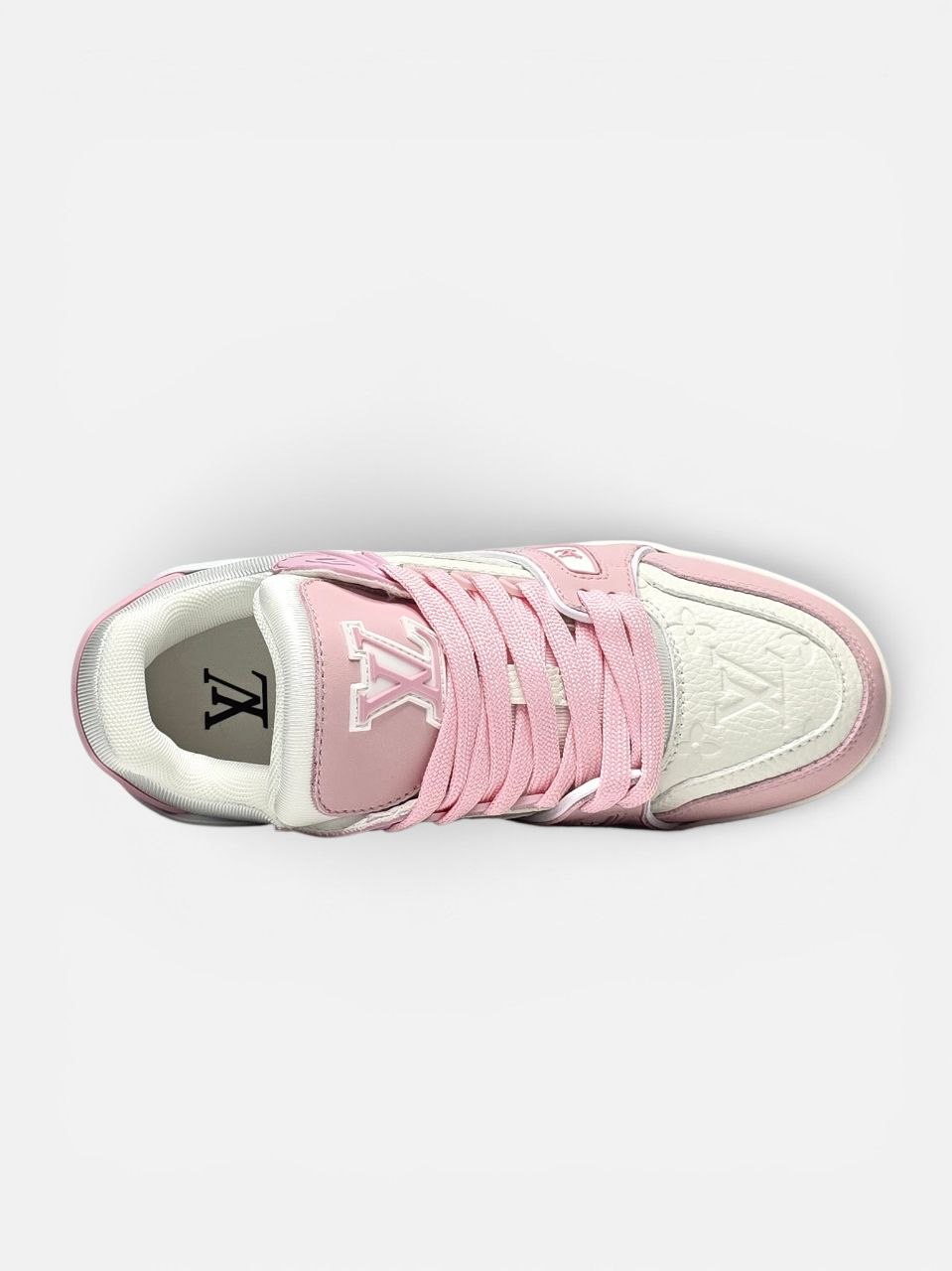 Louis Vuitton Trainer White Pink