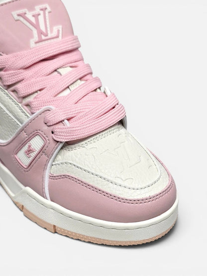 Louis Vuitton Trainer White Pink