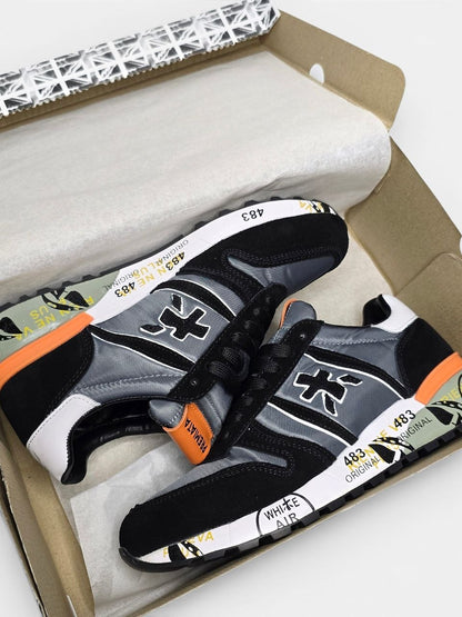 Premiata Lander Grey Black Orange