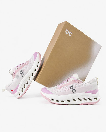 ON Cloudsurfer Trail 2 Lily Gardenia White Pink