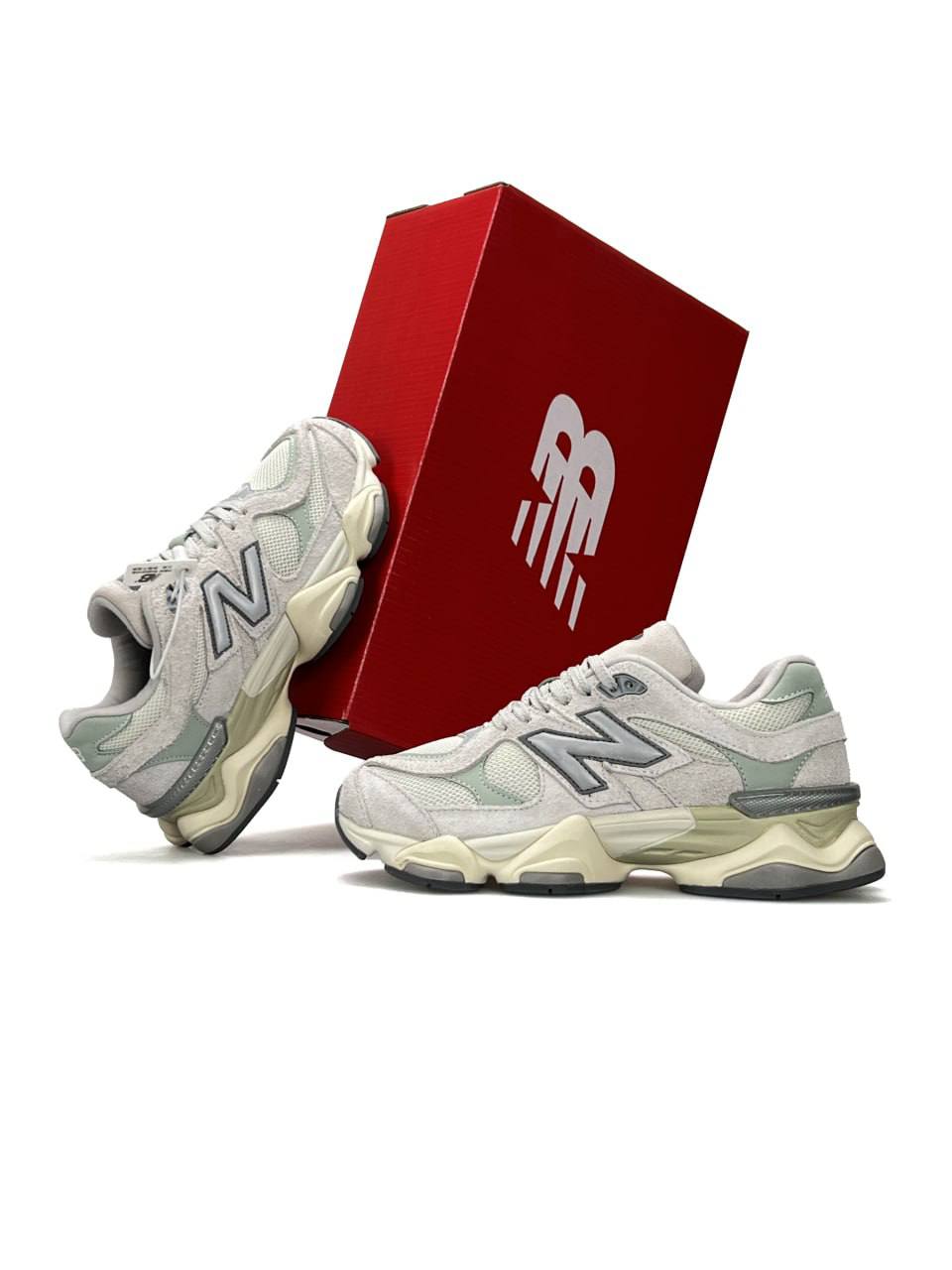 New Balance 9060 Light Grey Mint