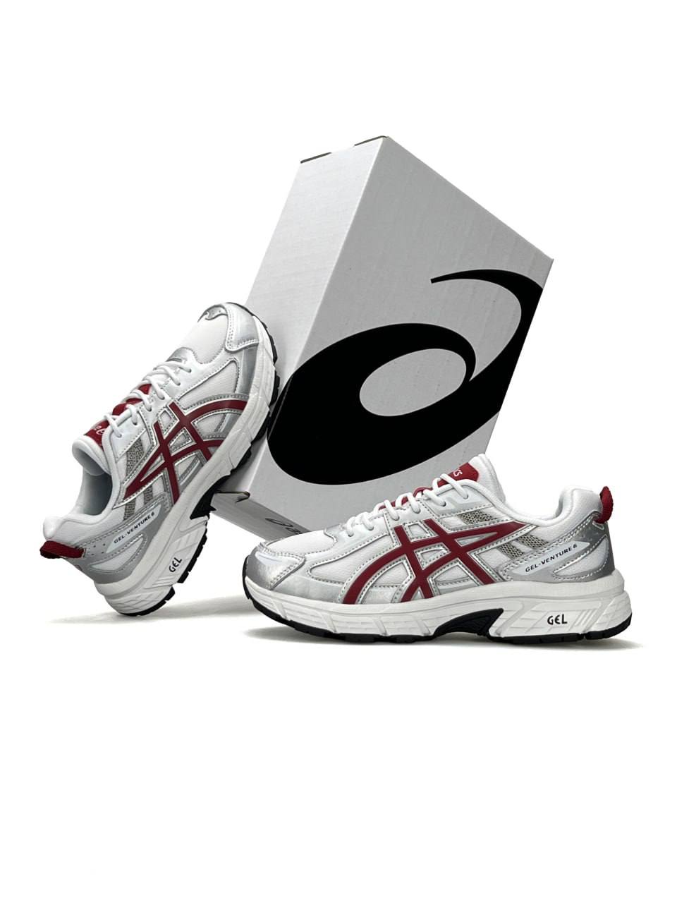 Asics Gel-Venture 6 White Metallic Red