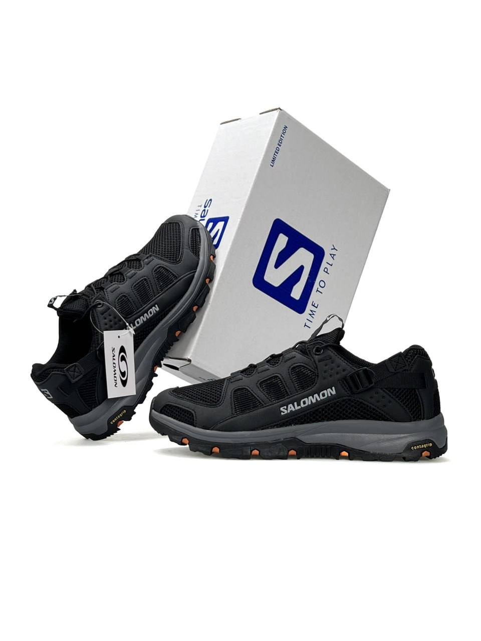 Salomon Techamphibian 5 Black Grey Orange