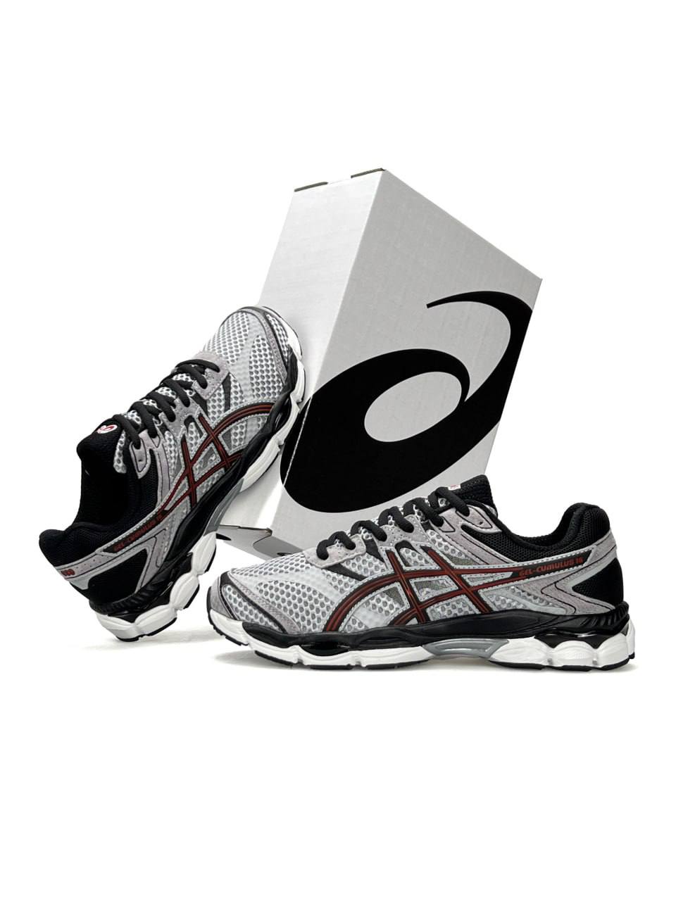 Asics Gel-Cumulus 16 Grey Black Red