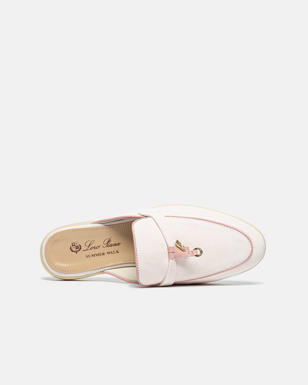 Loro Piana Mules Soft Pink