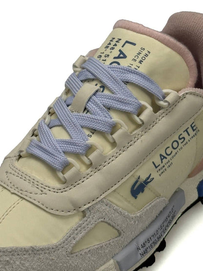 Lacoste Elite Active Beige Blue Pink
