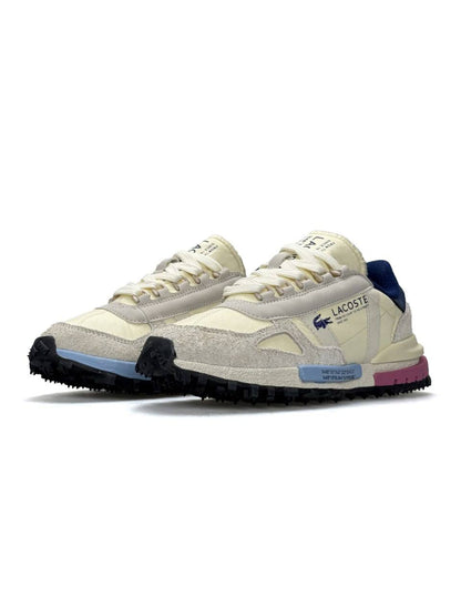 Lacoste Elite Active Beige Grey Pink