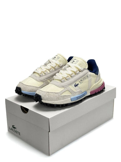 Lacoste Elite Active Beige Grey Pink