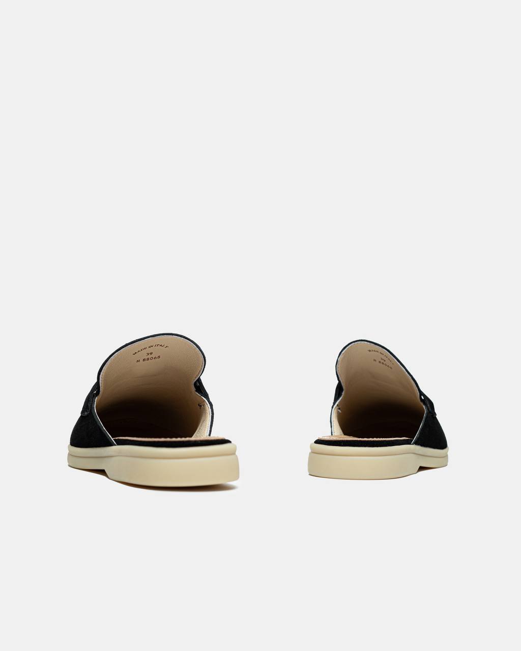Loro Piana Summer Walk Mules Black