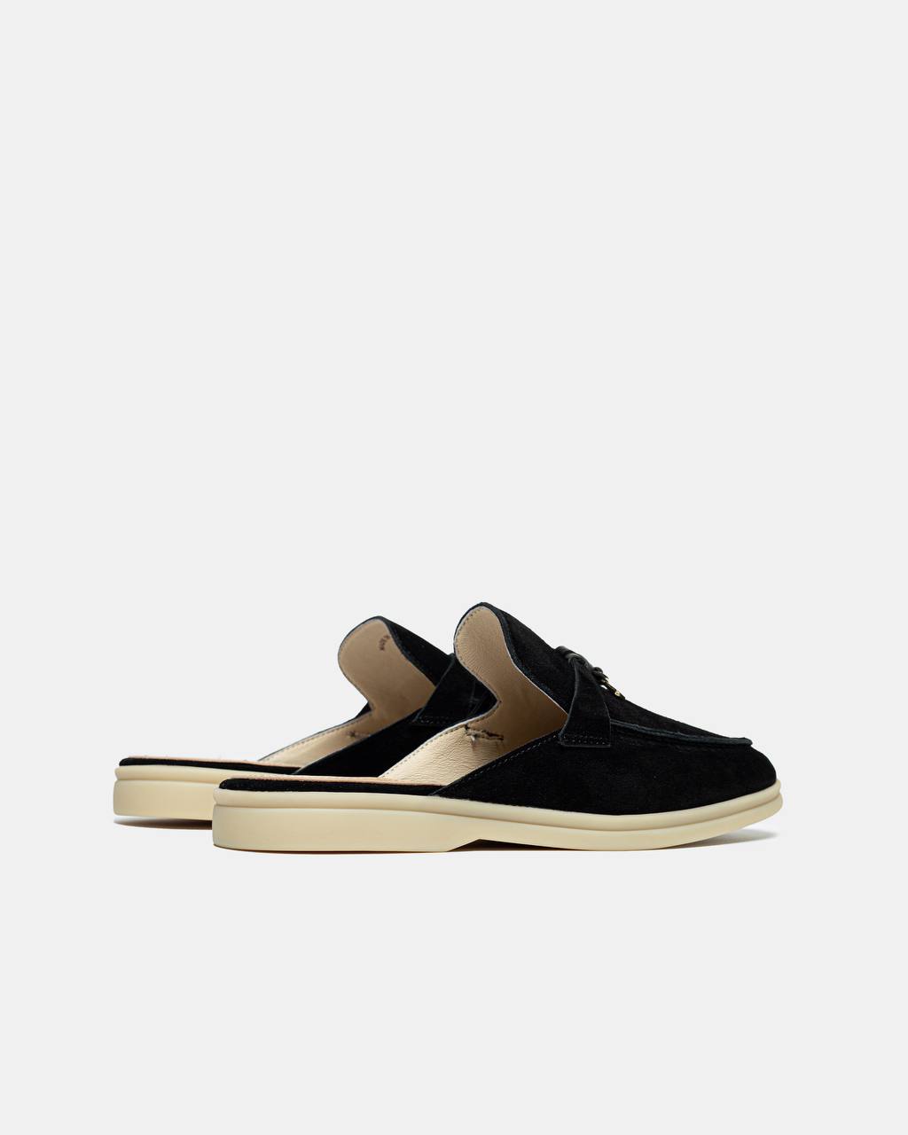 Loro Piana Summer Walk Mules Black
