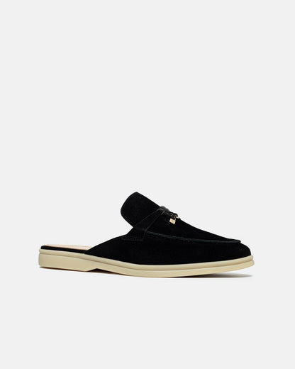 Loro Piana Summer Walk Mules Black