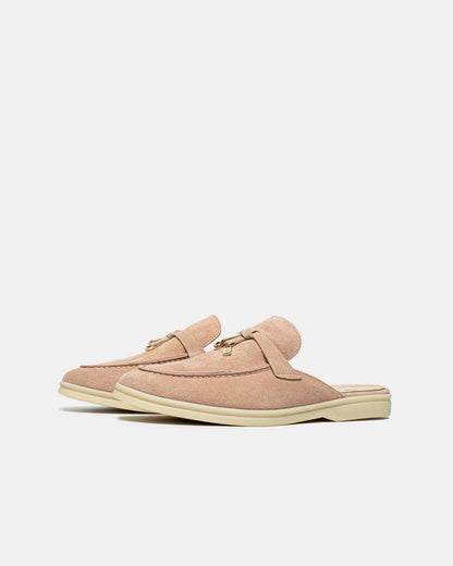 Loro Piana Summer Walk Mules Beige