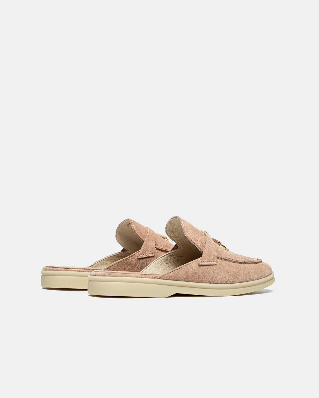 Loro Piana Summer Walk Mules Beige