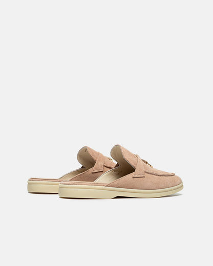 Loro Piana Summer Walk Mules Beige