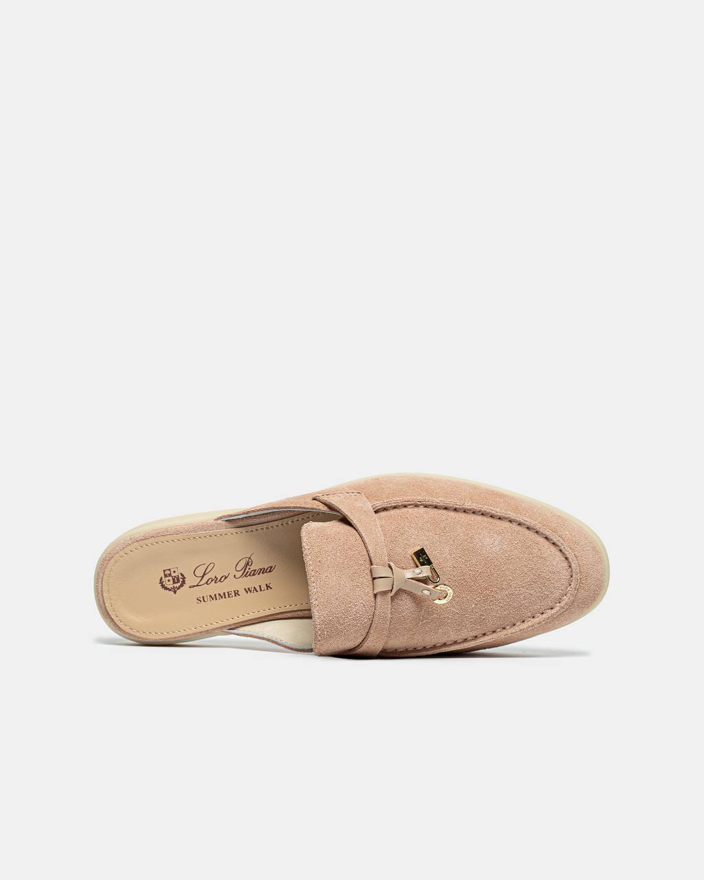 Loro Piana Summer Walk Mules Beige