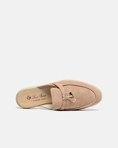 Loro Piana Summer Walk Mules Beige
