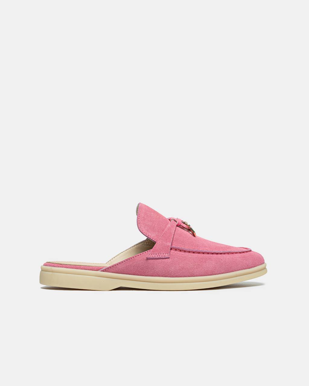 Loro Piana Summer Walk Mules Pink Sand