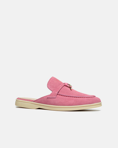 Loro Piana Summer Walk Mules Pink Sand