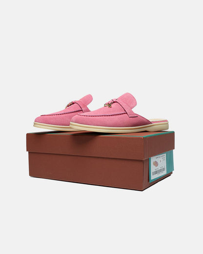 Loro Piana Summer Walk Mules Pink Sand