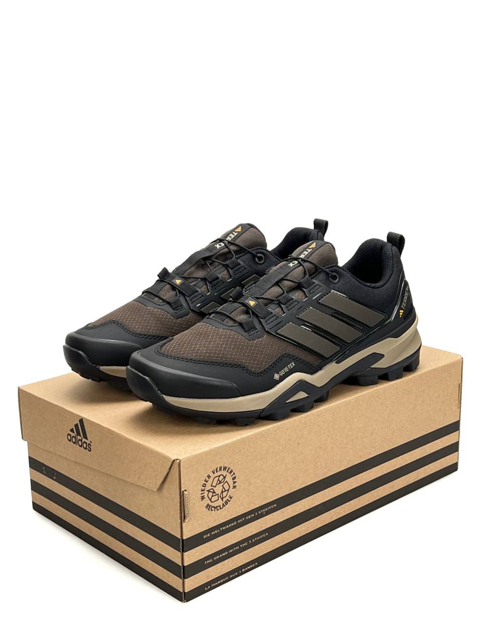 Adidas Terrex Skychaser Big Size GTX Gore-Tex Brown Black Beige (великан)