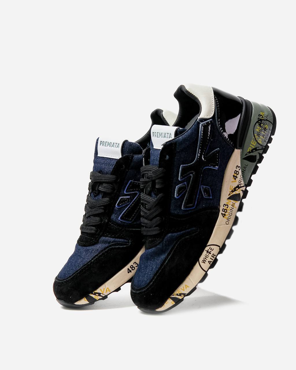 Premiata Mick Black Blue White