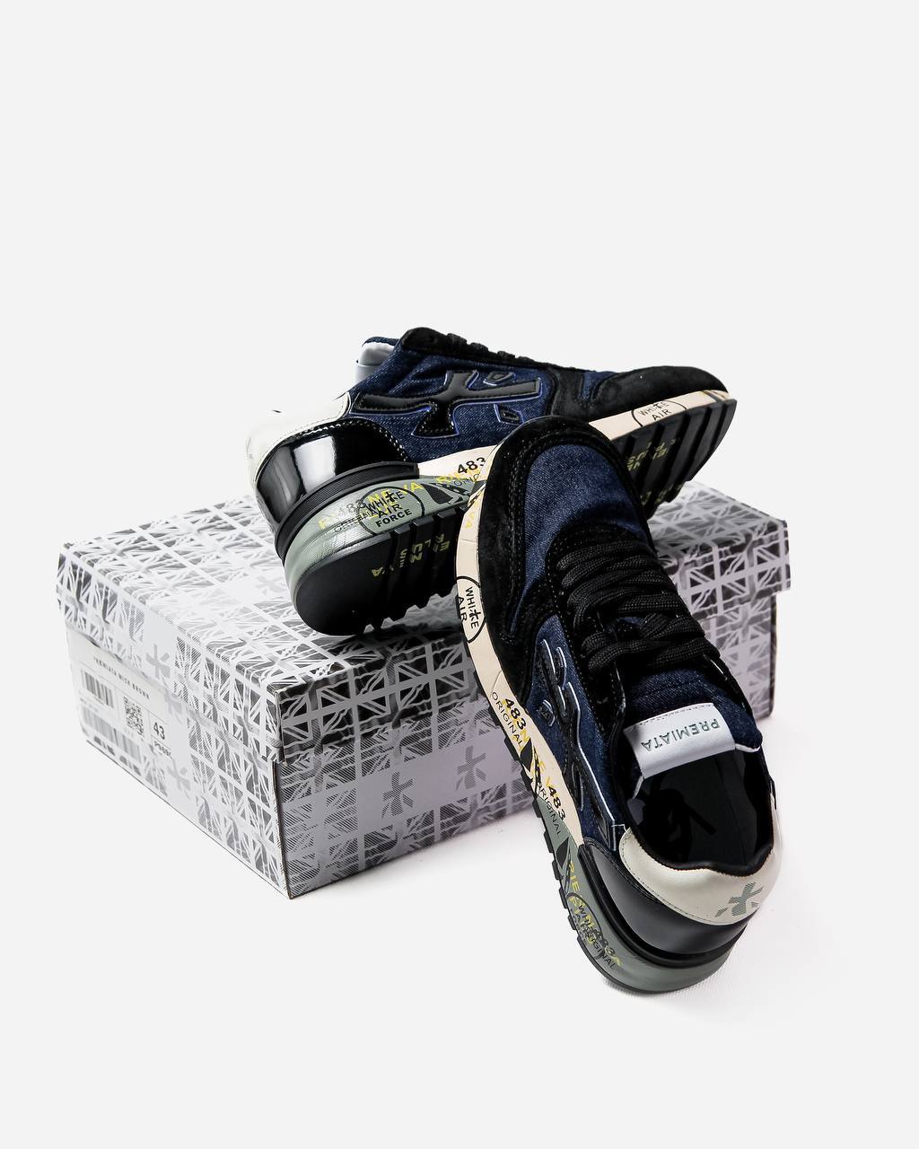 Premiata Mick Black Blue White