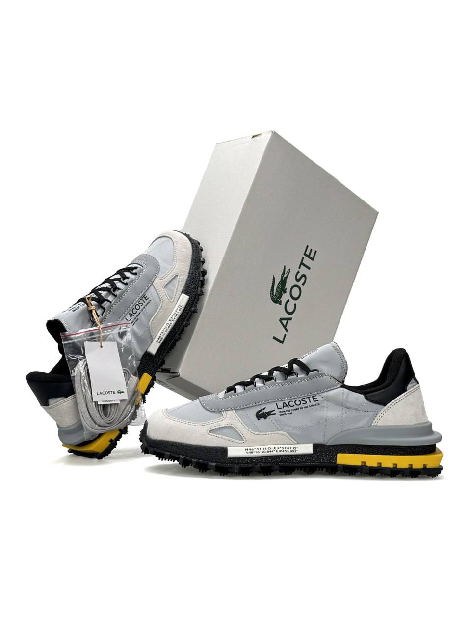 Lacoste Elite Active Pale Grey Black