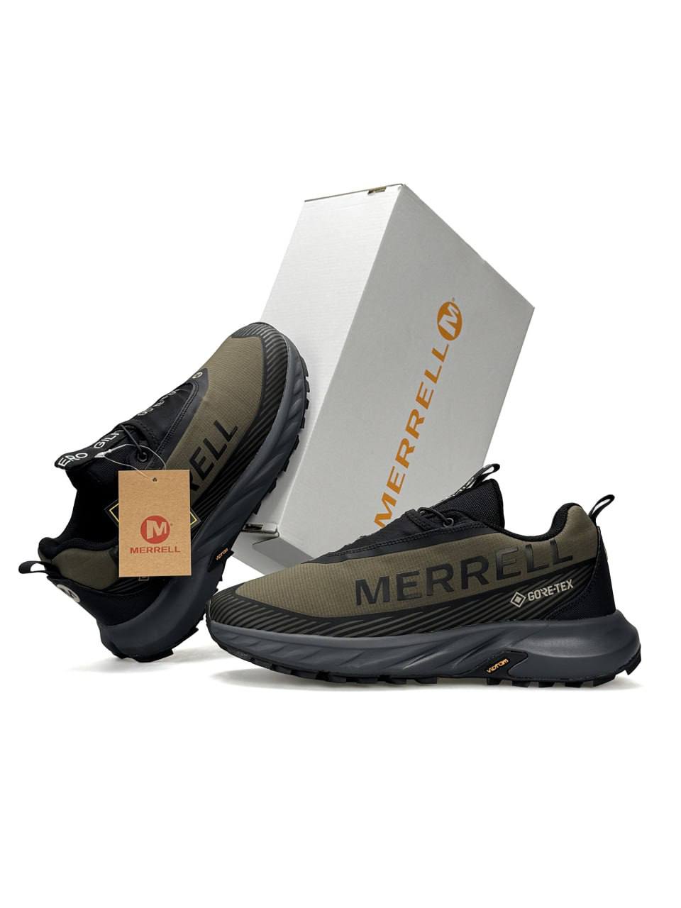Merrell Agility Peak 5 GTX Gore-Tex Khaki Grey Black