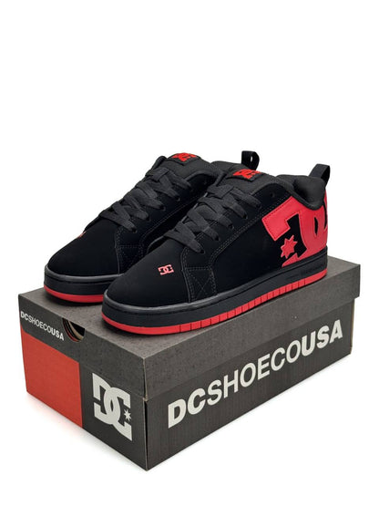 DC Shoes Court Graffik Red on Black