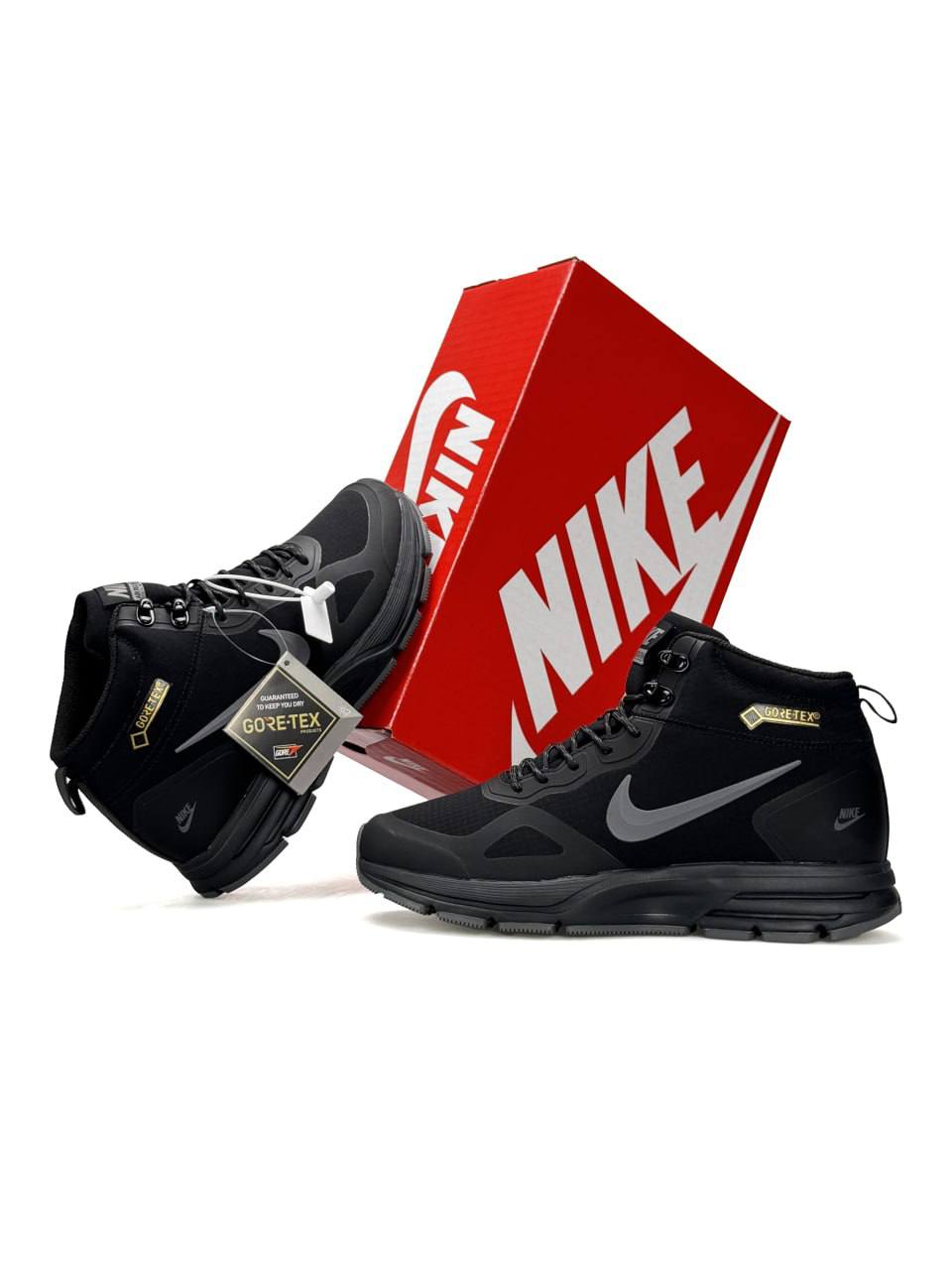 Nike Air Relentless 26 Mid GTX Gore-Tex Black Grey