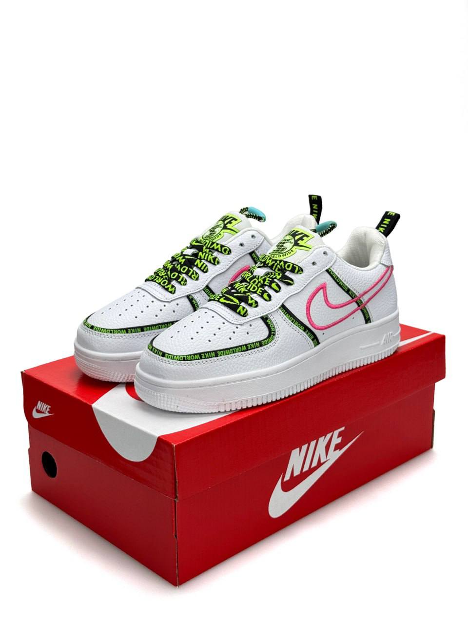 Nike Air Force 1 '07 PRM Worldwide Pack White Pink