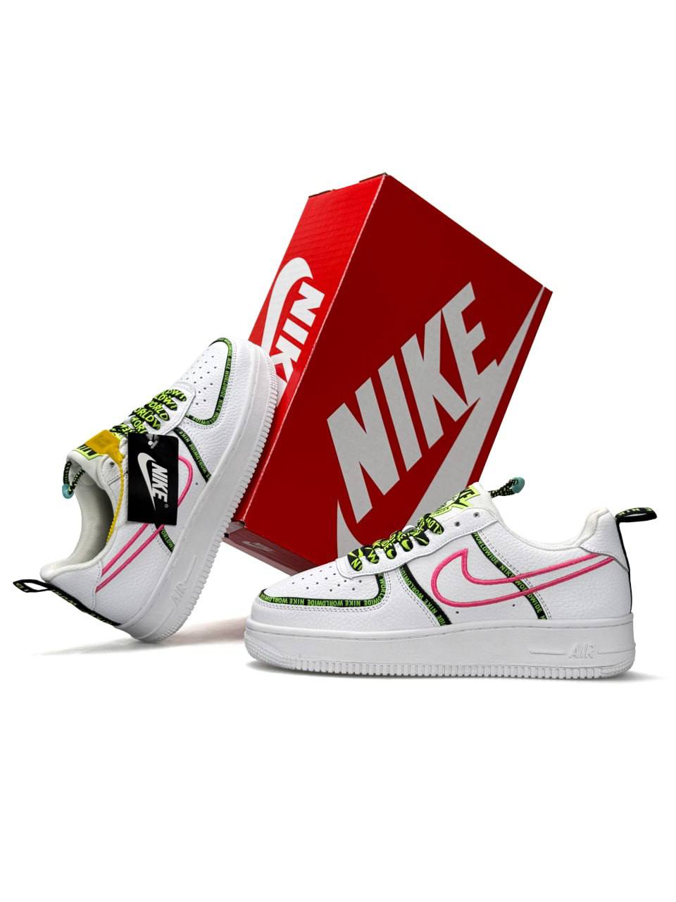 Nike Air Force 1 '07 PRM Worldwide Pack White Pink