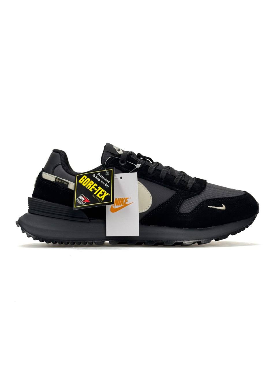 Nike Phoenix Waffle GTX Gore-Tex Black Grey Beige