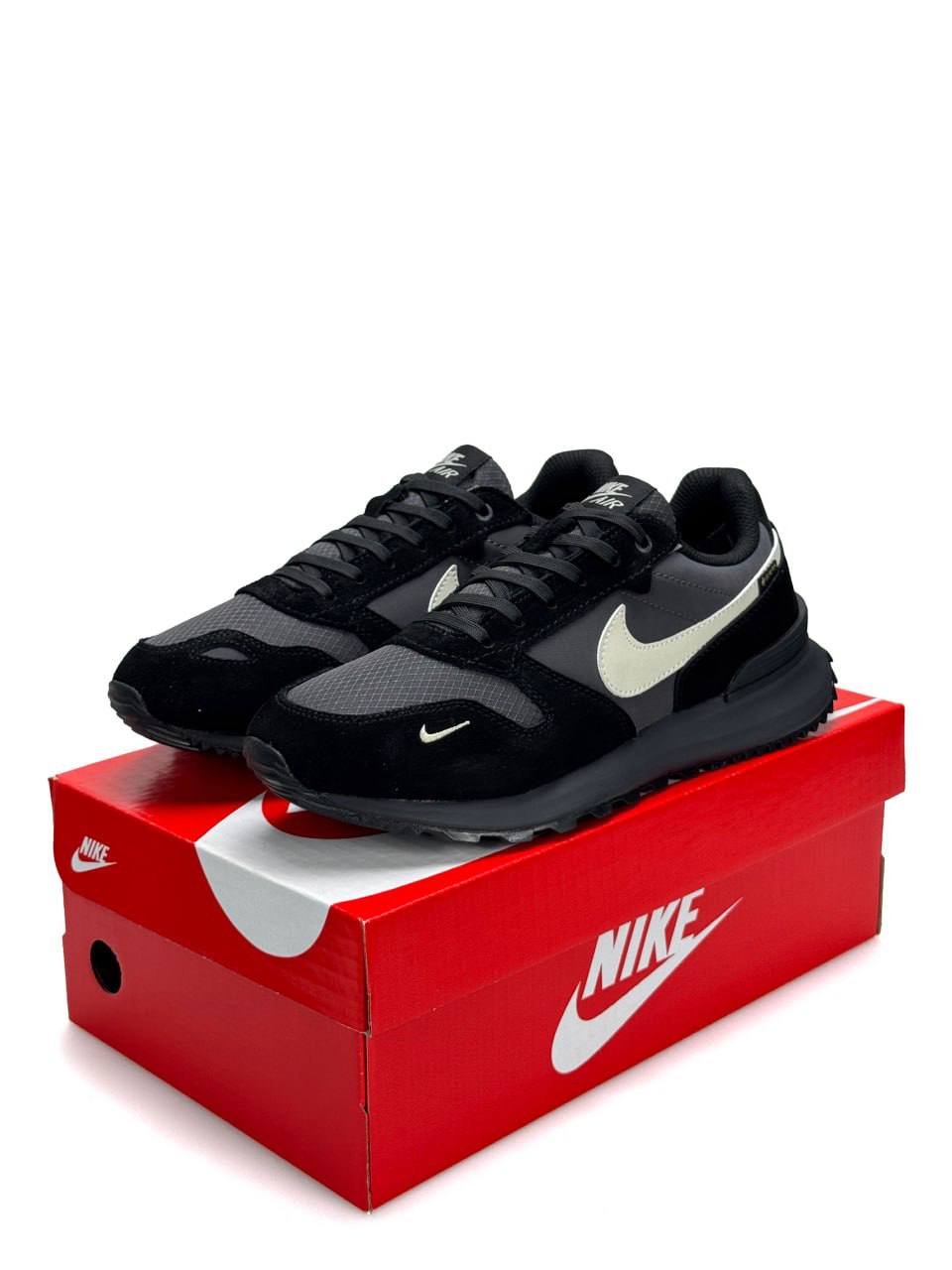 Nike Phoenix Waffle GTX Gore-Tex Black Grey Beige