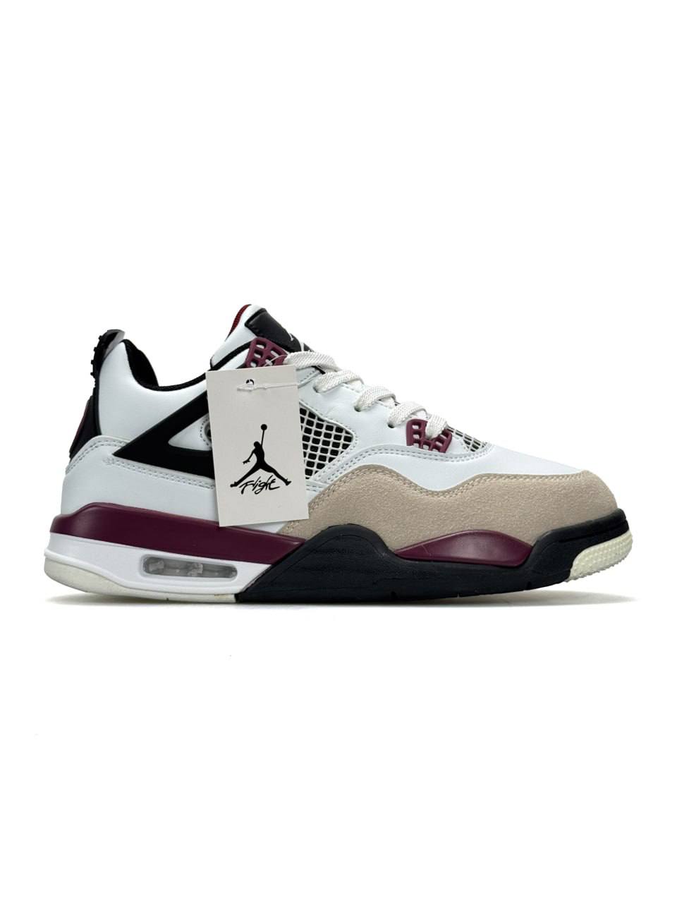 Nike Air Jordan 4 Retro PSG White Burgundy Black