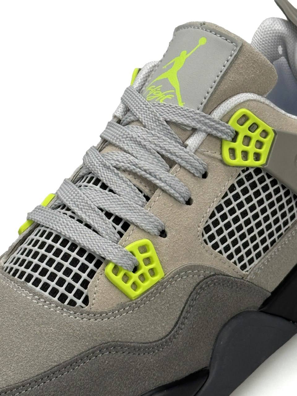Nike Air Jordan 4 Retro SE Grey Beige Neon