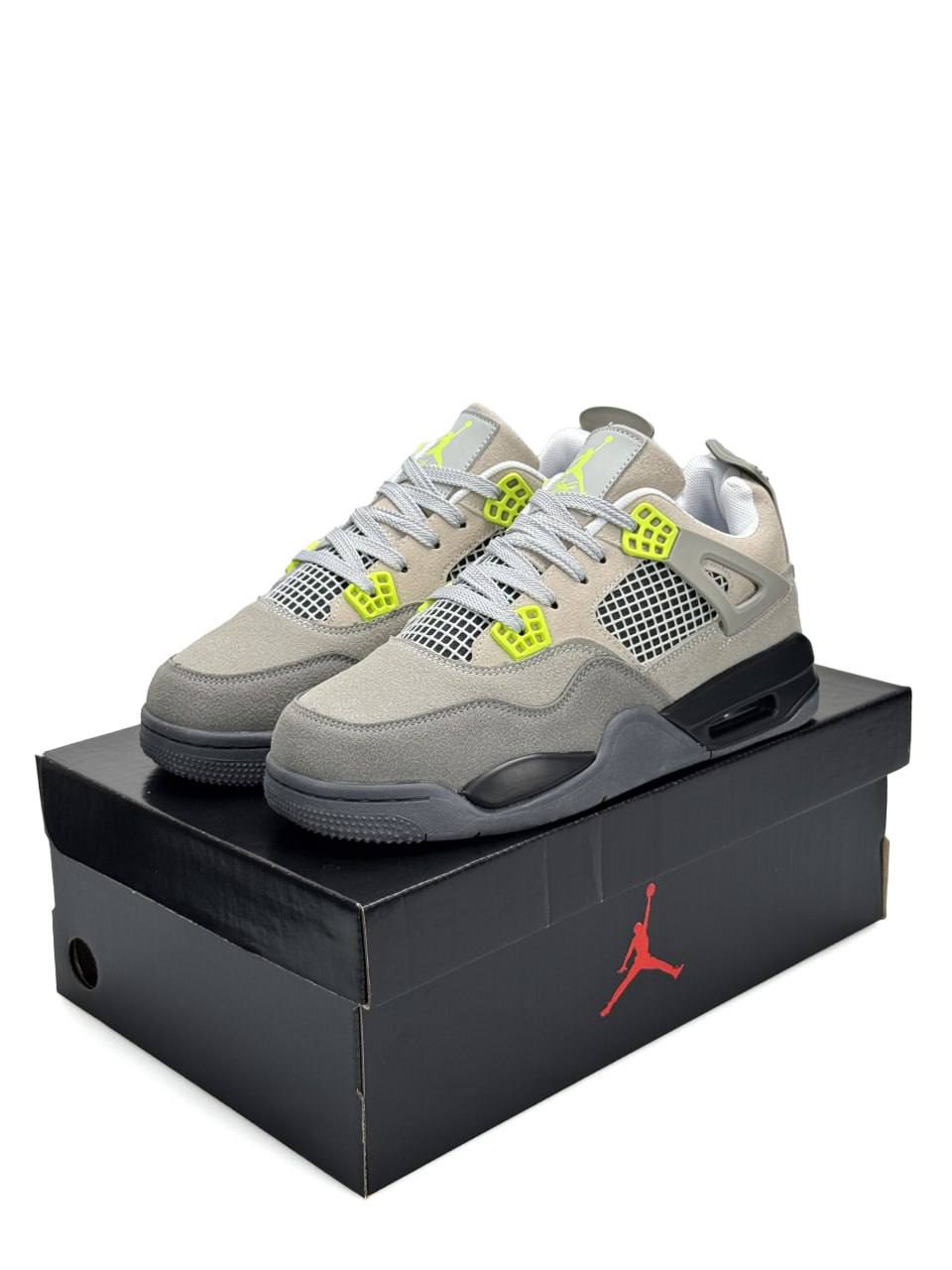 Nike Air Jordan 4 Retro SE Grey Beige Neon