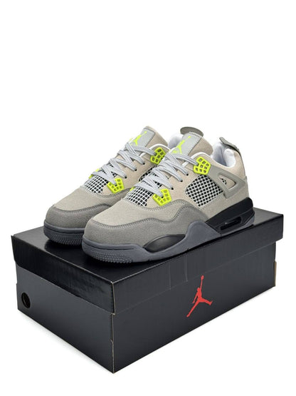 Nike Air Jordan 4 Retro SE Grey Beige Neon