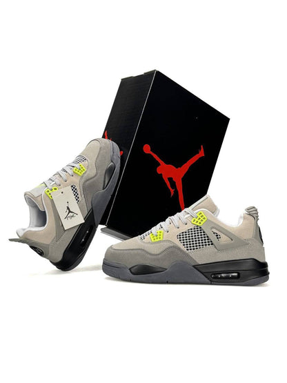 Nike Air Jordan 4 Retro SE Grey Beige Neon