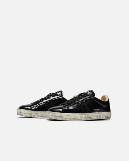 Premiata Stevend 6660 Crackle Leather Black
