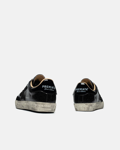 Premiata Stevend 6660 Crackle Leather Black