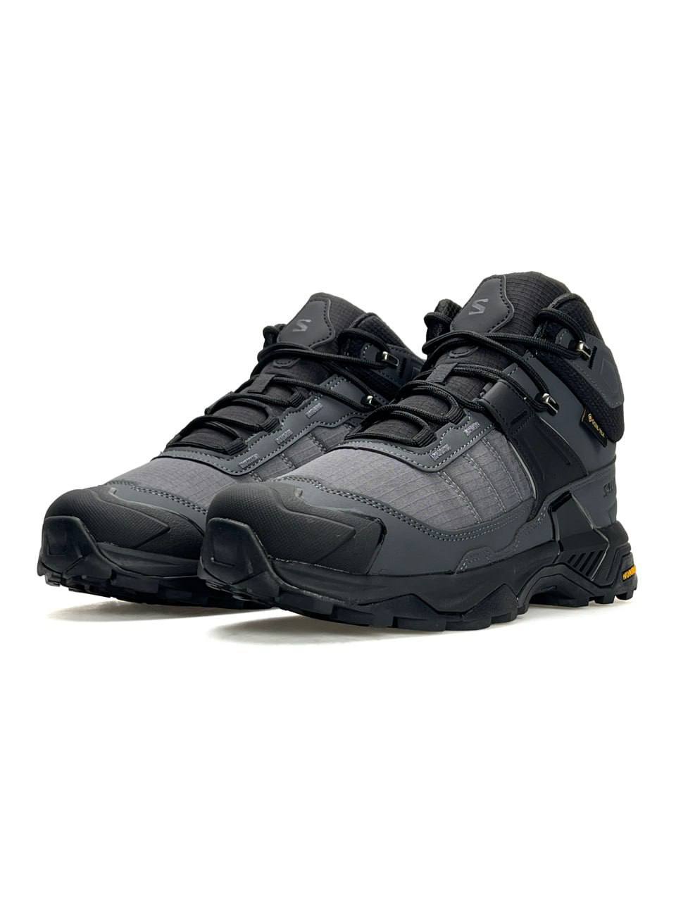Salomon X Ultra 4 Mid Fur Grey Black
